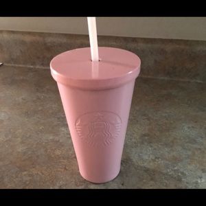 Starbucks cup light pink